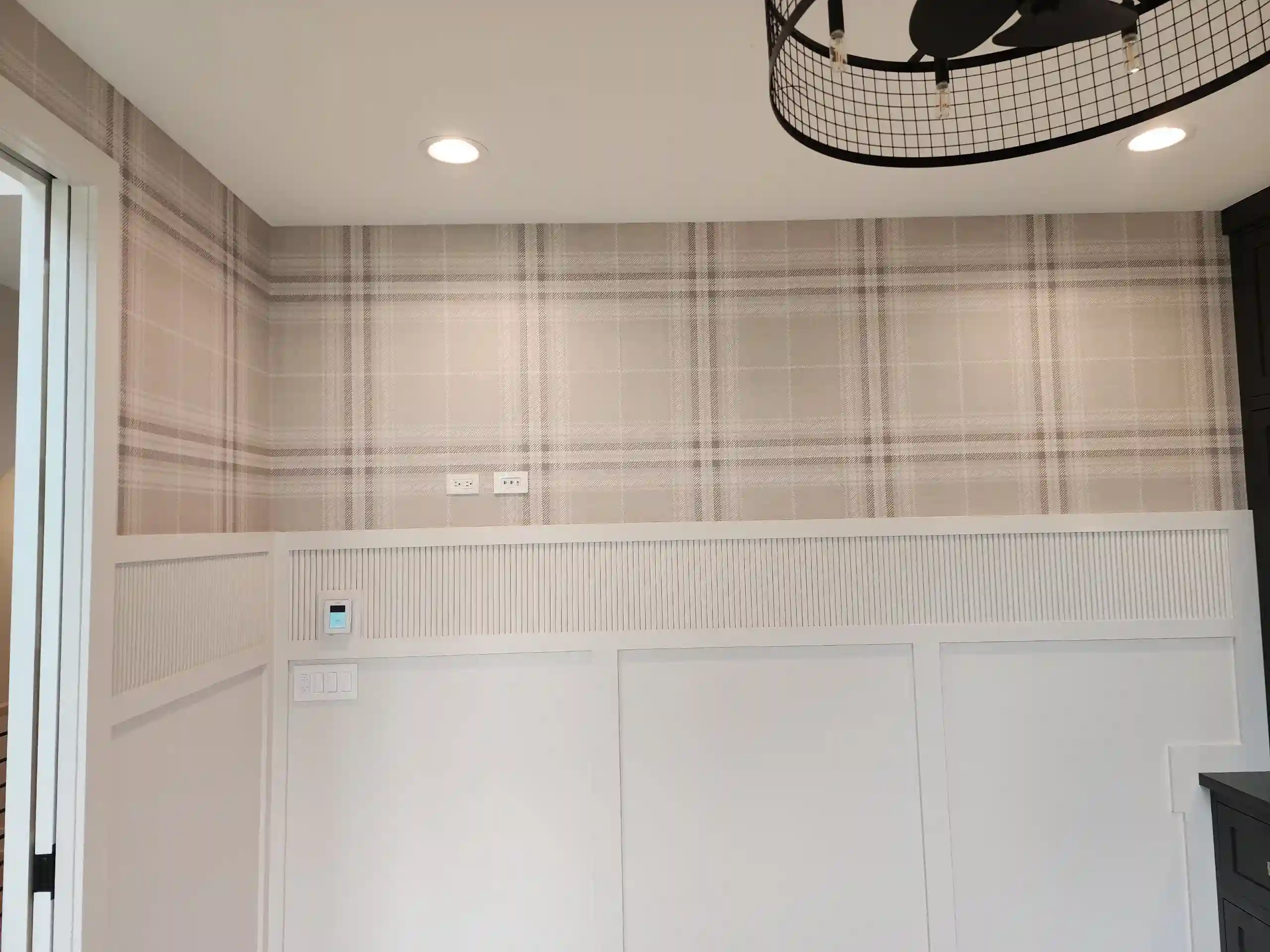 Wallpaper removal tools and preparation in Montrose, Houston